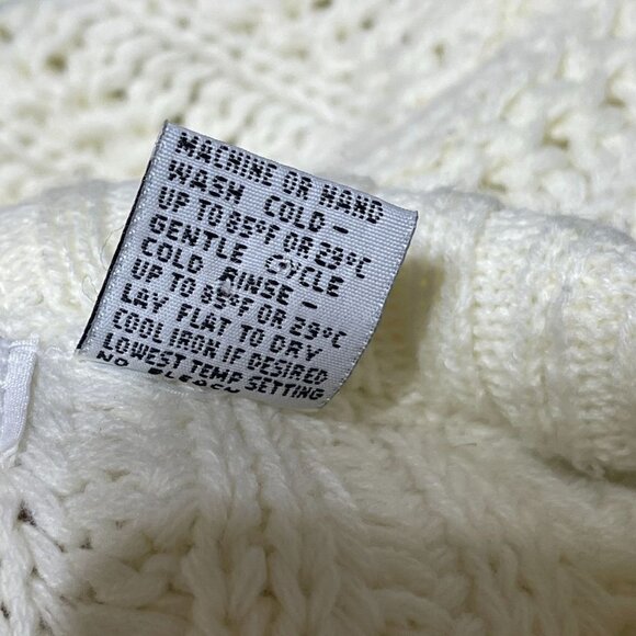 VTG Permit Men's Crew Neck Sweater Long Sleeve Cream Size M Medium - Picture 7 of 7